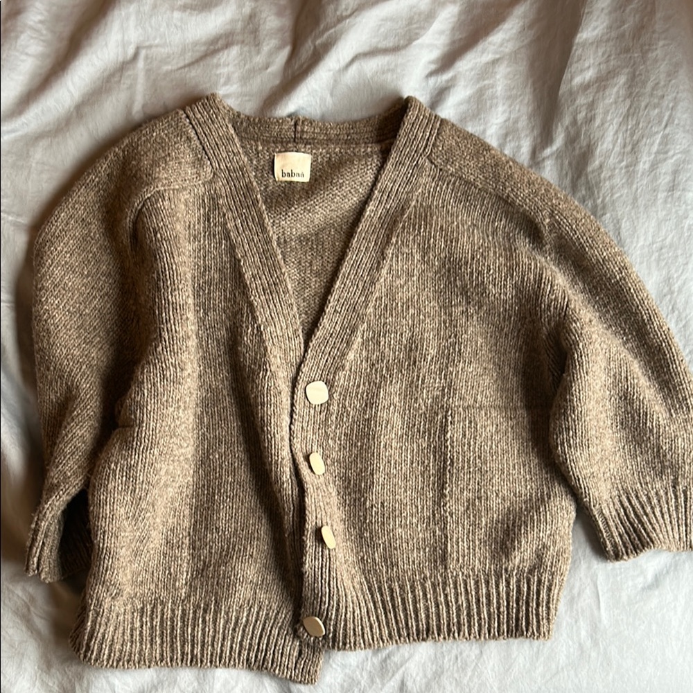 Babaa no51 Cardigan dark mist